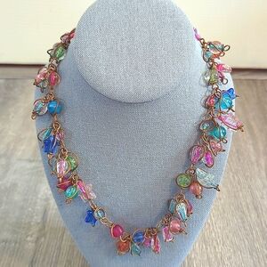 Abra Couture Copper Wire Multicolored Beads